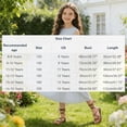 thumbnail image 2 of BFHHYA Girls Long Sleeve Backless Dress Teens Off Shoulder Mini Dresses Summer Square Neck Tie Back Dress 4-13 Years, 2 of 6