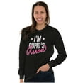 thumbnail image 3 of Im Cupids Arrow Funny Valentines Day Women's Long Sleeve T Shirt Brisco Brands S, 3 of 6