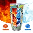 thumbnail image 6 of Masiiu Bluey Print 20OZ Car Cup for Travel, Insulated Stainless Steel Cup, Leak-Proof Lid with Straw and Direct Drinking Opening-Straw Three-piece Set, 6 of 8