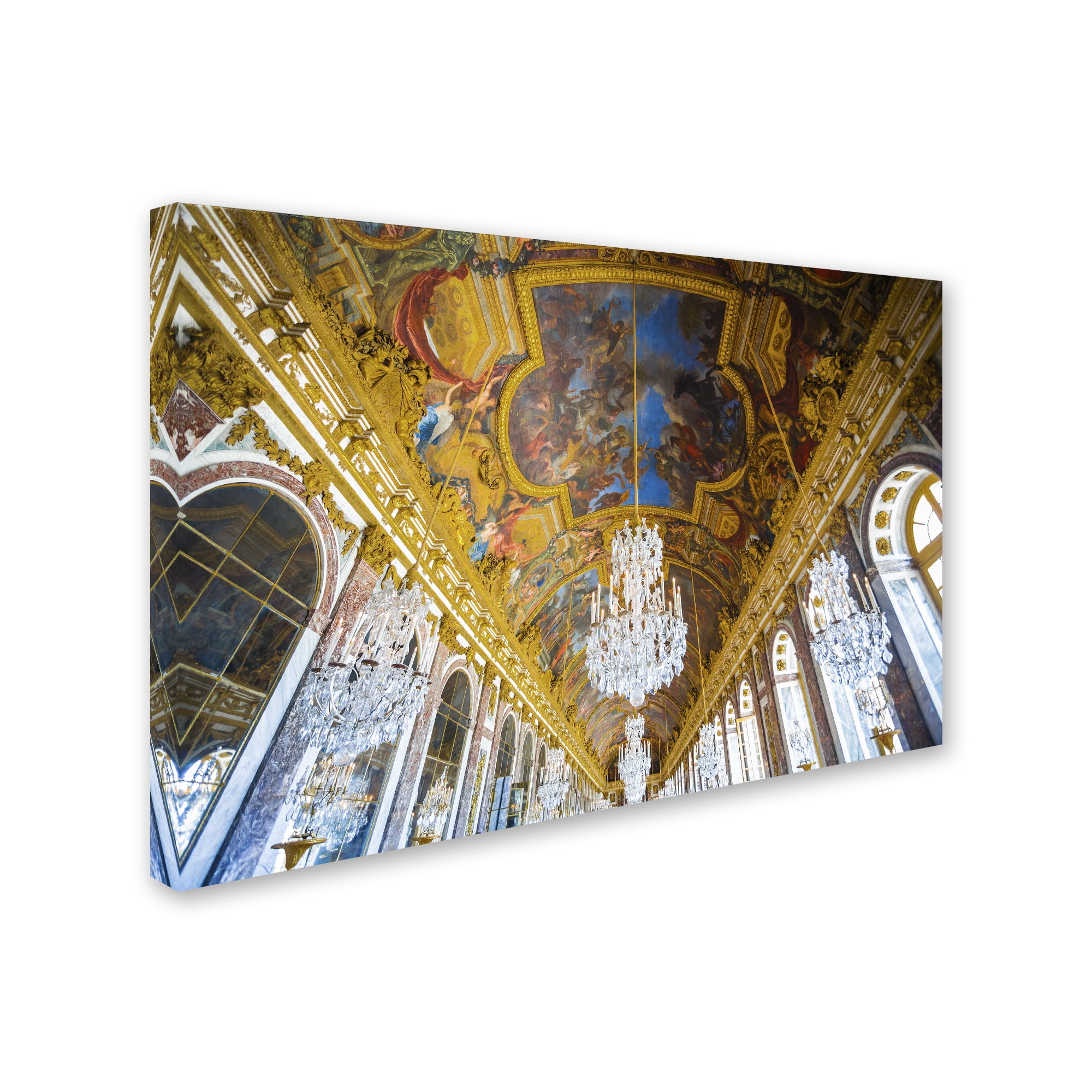 Trademark Fine Art "Versailles Hall Of Windows" Canvas Art by Yale Gurney