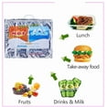 thumbnail image 4 of Hot and Cold Insulated Bags for Food Delivery, Grocery Shopping Bags, Food Storage for Hot and Frozen Food for Travel, Disposable Cooler Bag, Reinforced Thermal Lunch Bag (3P, 16"x5.5"x19"), 4 of 5