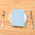 thumbnail image 5 of REGALWOVEN Cotton Napkins Cloth Napkins Set of 12 Washable Light Blue 17'x17', 5 of 6
