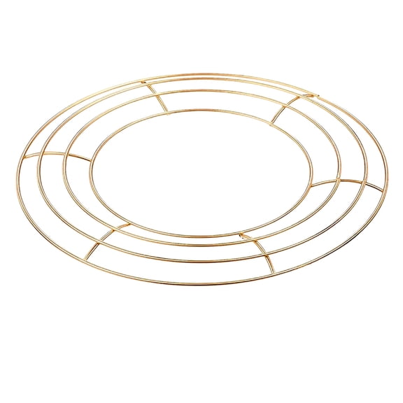 Metal Wire Wreath Frame, Holiday Craft Base for Valentines Floral Arrangements & DIY Decor Floral Wreath Wire In Various Sizes Round Metal Wire Wreath DIY Wreath 15.7"/13.7"