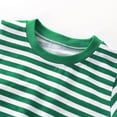 thumbnail image 4 of Shirts for Girls Summer Tops for Kids Stripe Print Casual Sports Short Sleeve Round-Neck Cotton Blouses for Kids Loose Basic Cute T-Shirts 2-10 Years, 4 of 5