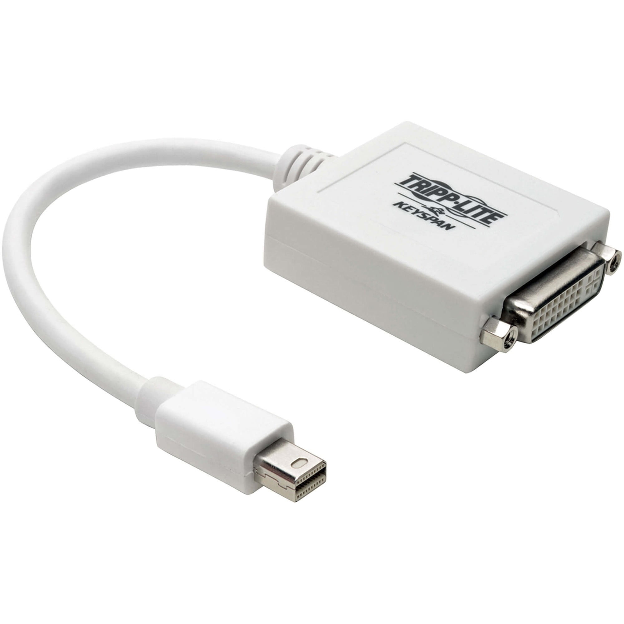 Tripp Lite 6in Mini DisplayPort to DVI Adapter Converter mDP to DVII M