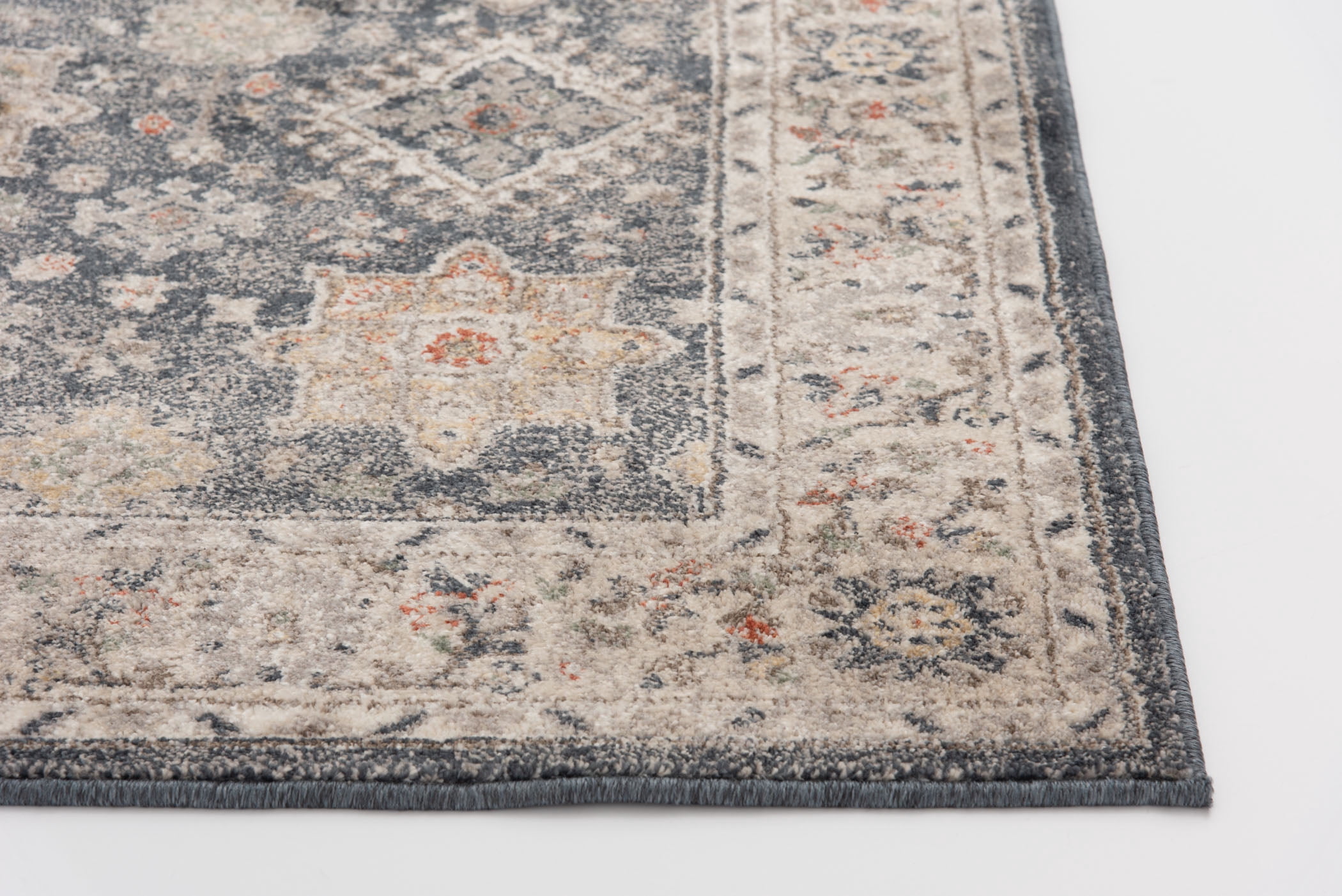 Loomaknoti Mendez Alarikah 3' x 5' Blue Oriental Indoor Accent Rug