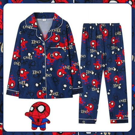 

Sanrios Kids Pajamas Girls Long Sleeve Cardigan Loungewear Autumn Moisture-wicking Thin Casual Soft Fit Comfortable Loose Set