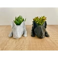 thumbnail image 6 of Doggy Planter  Bull Terrier Planter Gift Idea, Bar Decor, Table Decor, Plant Gift Idea, Cute Succulent Planter, any canine/dog/Bull Terrier and plant lover! Twinkling Black, 6 of 10
