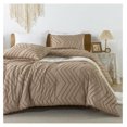 thumbnail image 5 of TiaGOC Taupe Comforter Set Full Size, 3 Pieces Boho Summer Tufted Bedding Set & Collections, All Season Bed Set (79x90In Comforter and 2 Pillow Shams), 5 of 8