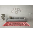 thumbnail image 3 of Ahgly Company Indoor Square Oriental Red Traditional Area Rugs, 3' Square, 3 of 4