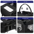 thumbnail image 5 of SACVON Baby Playard with Detachable Infant Bassinet and Changing Table, Foldable Travel Play Yard with Storage Basket and Wheels,Black, 5 of 7