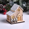thumbnail image 5 of Christmas-village House Decor Wood Rustic Decor With Light Xmas Lantern Decor For Village Collectio, 5 of 5