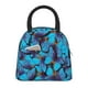 thumbnail image 1 of Balery Blue Butterflies Bolsa de Almuerzo para Mujeres, Caja de Almuerzo, Bolsa de Almuerzo Pequeña Impermeable, Tote de Almuerzo Reutilizable con Gran Capacidad, 1 of 6