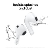 Samsung Galaxy Buds4 Bluetooth Headphones and Charging Case, White