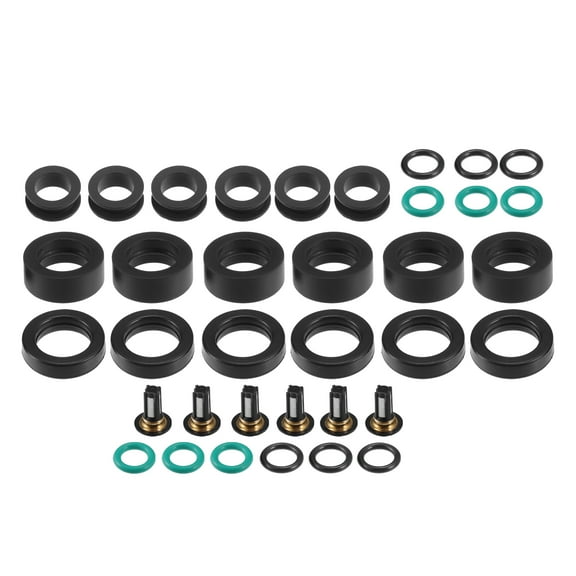 Fuel Injector Seal O Ring Car O-Ring Rebuild Repair Kit for Honda for Acura 3.2L 2001-2004 6 Sets
