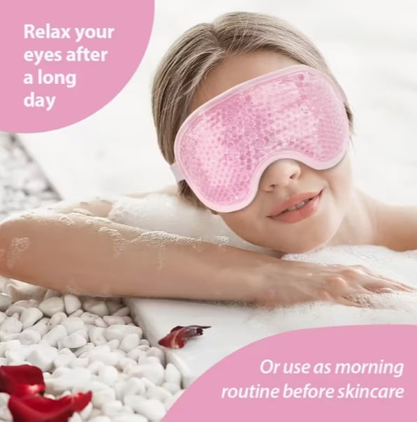4pcs Facial Care Set - Gel Mask, Gel Eye Mask, Gua Sha Scraper & Double-Ended Massage Roller - Perfect Beauty Gift for Family and Friends