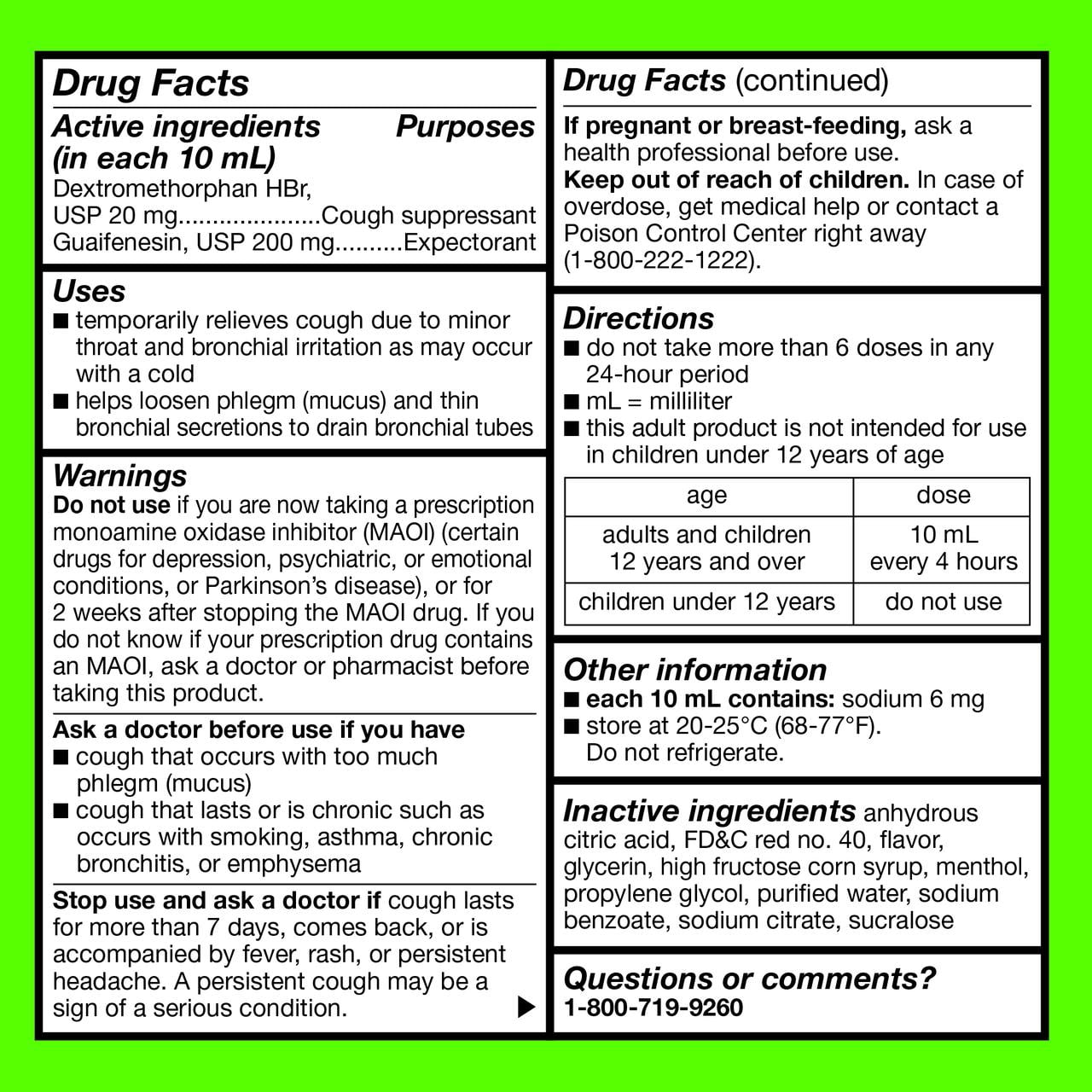 Equate Tussin Cough Syrup DM, Cough Suppressant and Expectorant, Wild Cherry Flavor , 8 fl. oz.