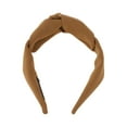 thumbnail image 4 of Unique Bargains 1 Pc Wide Tie Headbands for Women Caramel, 4 of 6