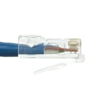 Cable Wholesale Cat5e Blue Ethernet Patch Cable, Bootless, 6 foot