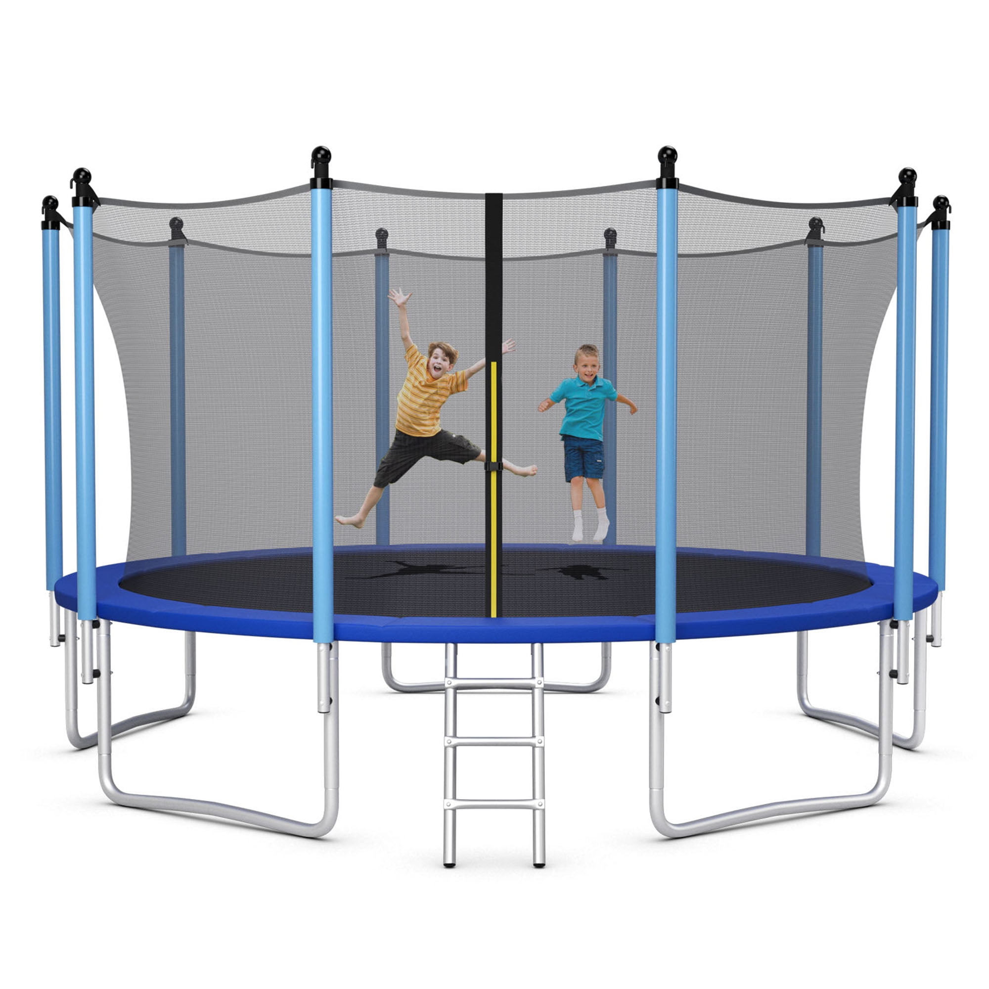 Gymax 15 Feet Trampoline Jumping Exercise Recreational Bounce with Safety Net