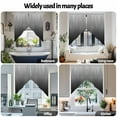 thumbnail image 6 of Swag Curtains Valances for Windows, Gray Black Ombre Short Kitchen Window Curtains Over Sink, Aesthetic Abstract Watercolor Cafe Curtains Panel Set Of 2,Rod Pocket, 63 Inches Length, 6 of 8