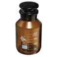 thumbnail image 1 of Unique Bargains 250mL Amber Reagent Media Graduated Borosilicate Glass Storage Bottle Amber Cap, 1 of 5