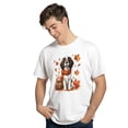 thumbnail image 3 of Welcome Fall English Springer Spaniel Enjoys School Time Autumn Fall Leaves Shirt T-shirt Unisex Merch Springers Dog Lover Gifts - 02013, 3 of 6