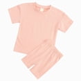 thumbnail image 4 of Girls Summer Outfits Casual Lounge Set Cap Sleeve T Shirt and Elastic Waist Shorts 2 Piece Clothing Sets Kaprioy Kids Clothes Girls, 4 of 9