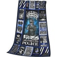 thumbnail image 3 of Police Gifts - Police Retirement Birthday Gift Ideas for Men- Thin Blue Line Gifts - Police Academy Graduation Gifts - Gifts for Cop - Police Officer Stuff 50X60, 3 of 6