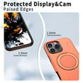 thumbnail image 3 of For iPhone 13 Pro Max Ultra Slim Hybrid TPU+PC Protective Cover with Metal Rotation Holder , Compatible MagSafe, Military Grade Shockproof Phone Case Cover,Orange,For iPhone 13 Pro Max, 3 of 7