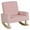 Pink, variant on Topcobe Kids Rocking Chair with Solid Wood Legs, Toddler Living Room Chair-Pink