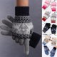 thumbnail image 3 of Women\'s Thickened Warming Gloves Knitted Touch Screen Gloves For Autumn WinterNavy Blue, 3 of 5