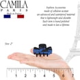 thumbnail image 3 of Camila Paris CP2439 French Hair Clip for Women, Large Blue, Handmade Girls Hair Claw Clips Jaw Fashion Durable and Styling Hair Accessories for Women, Strong Hold No Slip Grip, Made in France, 3 of 16