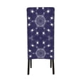thumbnail image 3 of Spider Web Dining Chair Slipcovers Chair Protectors Seat Covers For Dining Room Hotel Kitchen Purple, 3 of 8