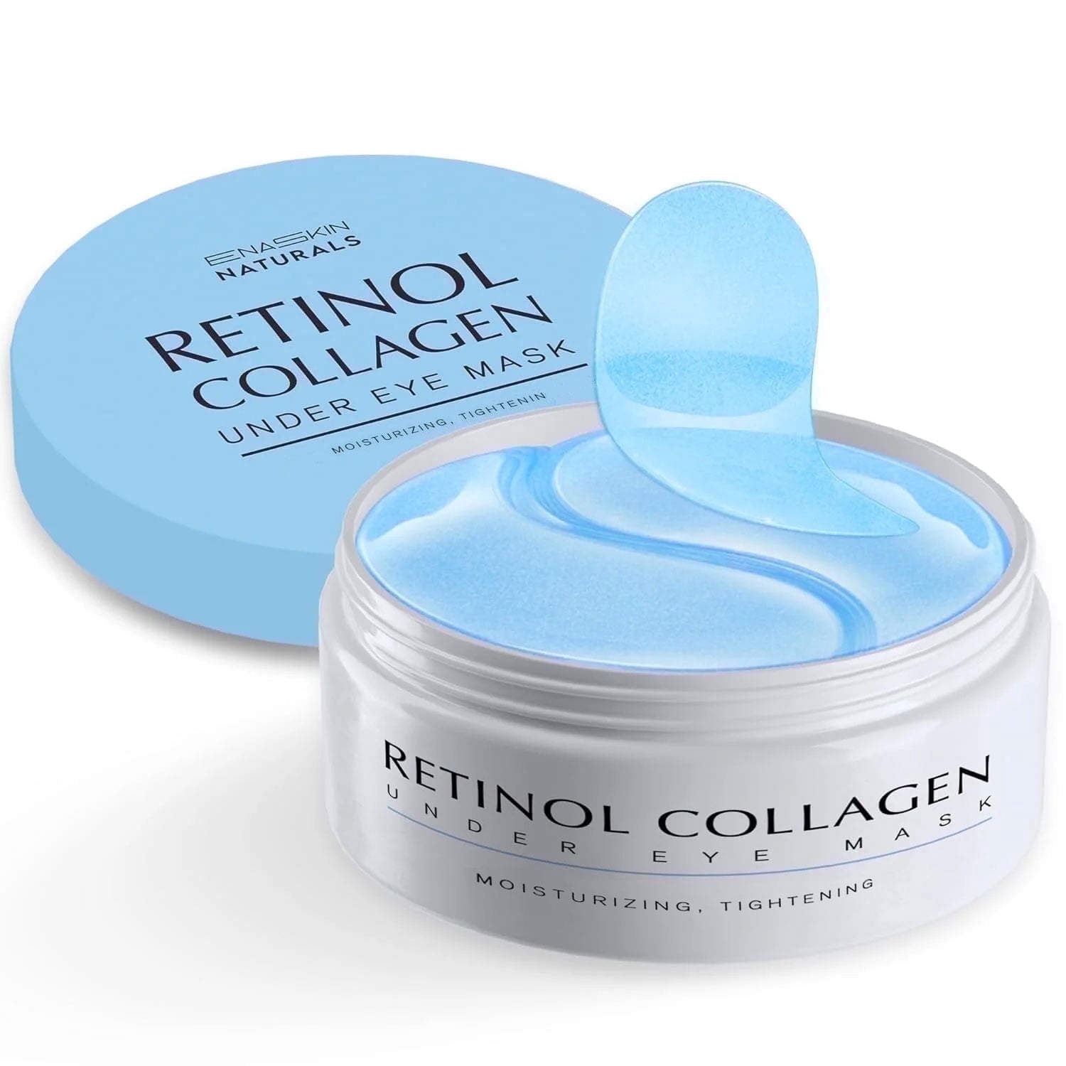 Enaskin Naturals Retinol Collagen Under Eye Patches, Moisturizing and Tightening Gel Eye Mask, 30 Count