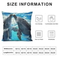 thumbnail image 5 of PHYHOO Throw Pillow Covers Cute Playing on Blue Water Design Square Pillowcase for Home Decor Sofa Car Bedroom Pillow case, 5 of 5
