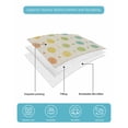 thumbnail image 5 of Quilts Twin Size Bedding Set, Colorful Polka Dot Lightweight Quilted Comforter, Cartoon Watercolor Geometric Beige Soft Reversible Bedspread Coverlet with Pillow Covers for All Season, 68" x 86", 5 of 7