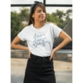 thumbnail image 2 of Live Love Woof, Cute Dog Quote T-Shirt Women -Image by Shutterstock, Female XX-Large, 2 of 4
