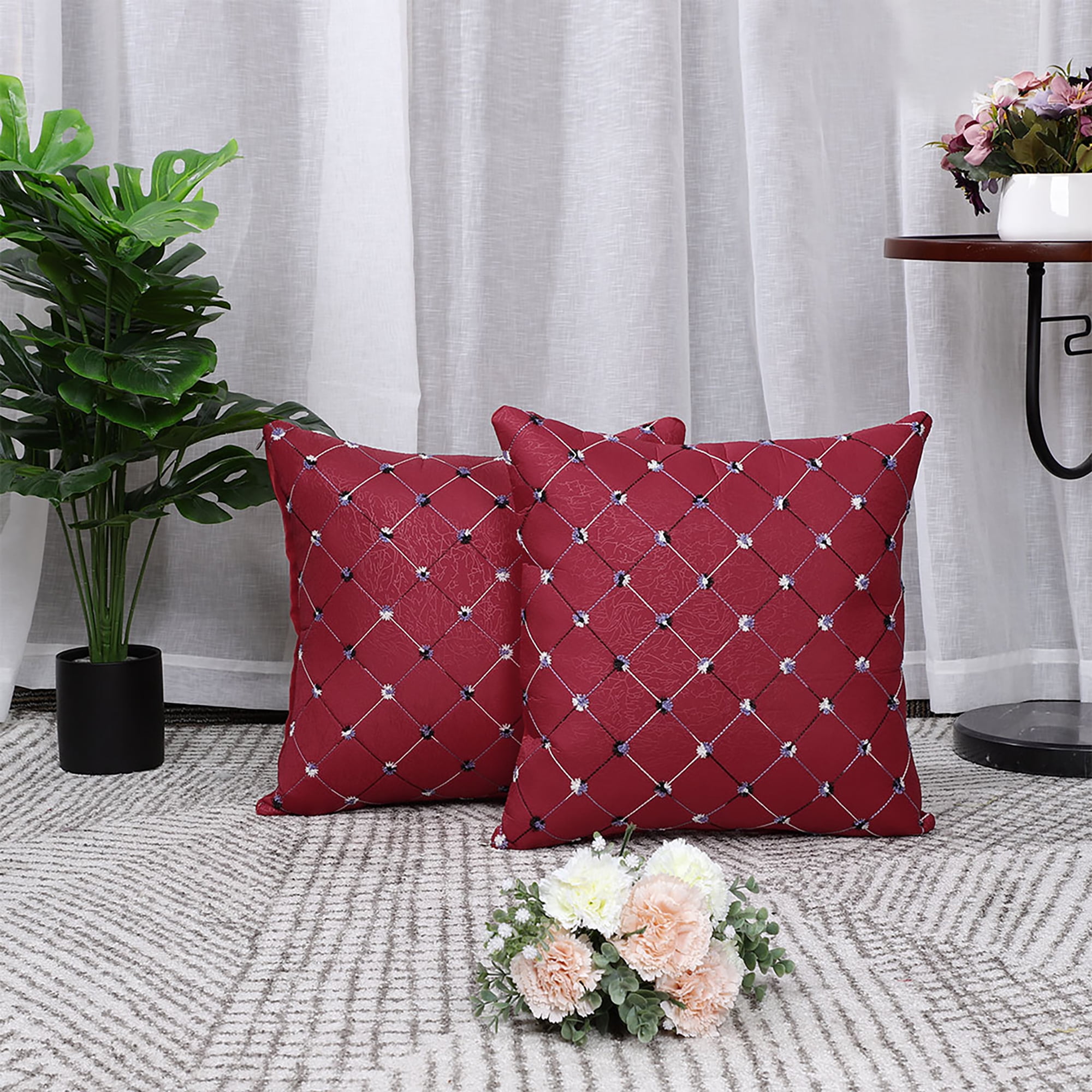 Set of 2 Throw Pillow Cover Modern Decorative Geometric Home Cushion Set of 2 Throw Pillow Cover Modern Decorative Geometric Home Cushion
