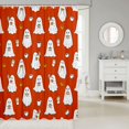 thumbnail image 2 of Manfei Boo Ghost Print Shower Curtain 72Wx72L,Happy Halloween Party Bathroom Curtain, 2 of 5