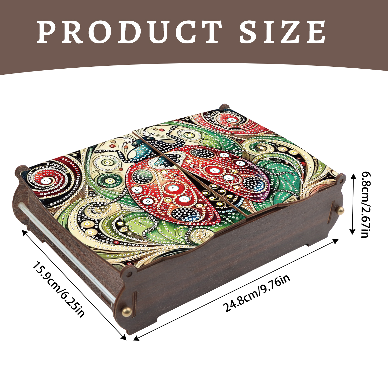 Diamond Painting Kit Storage Box Beautiful Insect DIY Multi-Purpose Craft Storage Box Ideal for Home Offices and Holiday Gifts