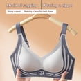 thumbnail image 5 of IQOGKRN 2-Pack Women's Jelly Bras No Underwire Comfort Wireless Push Up Bras Seamless Tshirt Bralettes Multicolor #2 5XL, 5 of 8