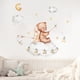 thumbnail image 4 of Oso Conejo Estrella Luna Etiqueta de la pared Bebé Niños Habitación Decoración del hogar Papel tapiz, 1set-30 * 90CM JAMW Sencillez, 4 of 5