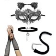 thumbnail image 4 of 5pcs/set Cat Ears Headband Mask Necklace Gloves Sexy Cat Costume Set For Party, 4 of 5