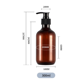 thumbnail image 2 of Paquete de 4 dispensadores de jabón de plástico PET, dispensador de jabón de 300ml con bomba de loción negra, Ideal para cocina y baño, 2 of 4