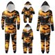 thumbnail image 3 of Halloween Family Pajamas Funny Bats Zipper Hooded Jumpsuit Matching Family Pjs Sleepwear, 3 of 5