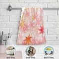 thumbnail image 4 of Autumn Leaves Japanese Hand Towels 2 PCS, Fall Maple Foliage Kitchen Towel Ultra Soft and Highly Absorbent,Decorative Fingertip Face Towel for Bathroom Hotel, 28.3"x14.4", 4 of 5