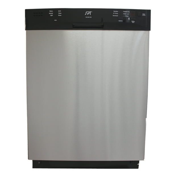 Sunpentown Energy Star 24″ BuiltIn Stainless Steel Tall Tub Dishwasher