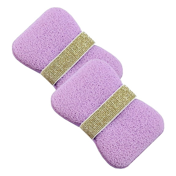 Double-Sided Bath Foaming Bag, Dual-Sided Exfoliating Mesh Pouch with Handle, 2 in 1 Bathroom Soap Sponge Bath Sponges A