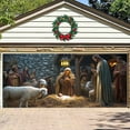 thumbnail image 4 of Christmas Barn Garage Door Banner Large Christmas Background Christmas Door Decorations Holiday Cover Garage Banner For Outdoor Christmas Garage Door Banner, 4 of 4